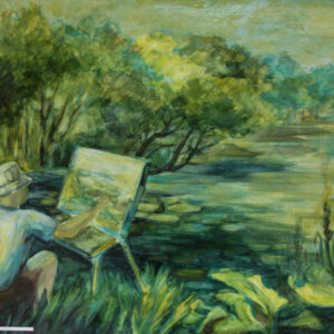 Obraz "Plener w Lewinie Brzeskim" Elżbieta Bojanowska