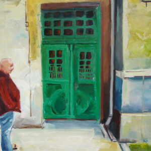 Obraz "Przed drzwiami" Jakub Wójcik