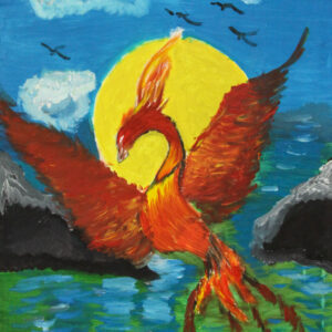 Obraz "Ognisty ptak" Łukasz Trepka