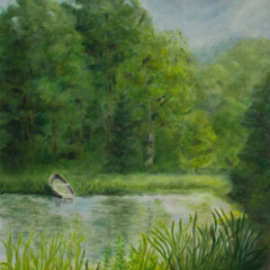 Obraz "Pejzaż z łódką" Alicja Idzik