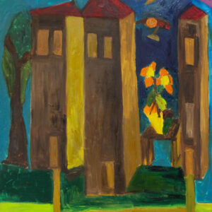 Obraz "Domy z kwiatami" Wojciech Górawski