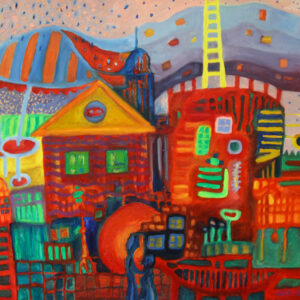 Obraz "Jestem tutaj" Lech Jakubowski