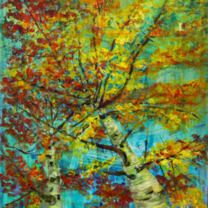 Obraz "Brzozy" Stanisława Kumorek